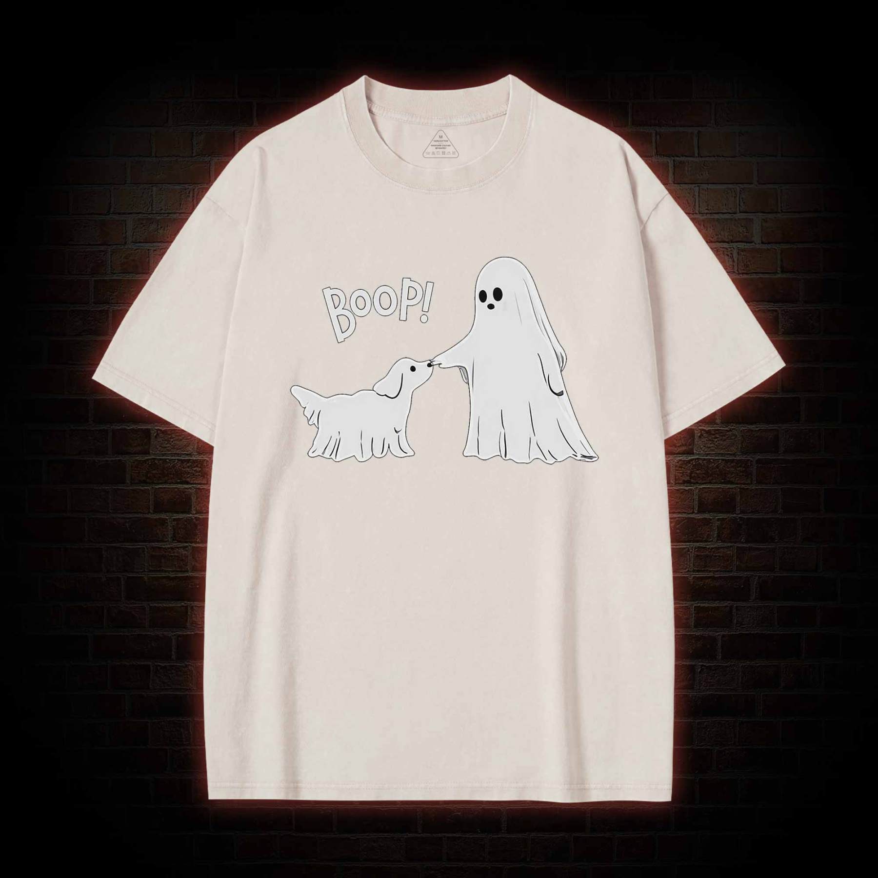 Boop Ghost Dog Washed T-shirt