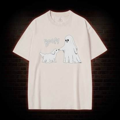 Boop Ghost Dog Washed T-shirt