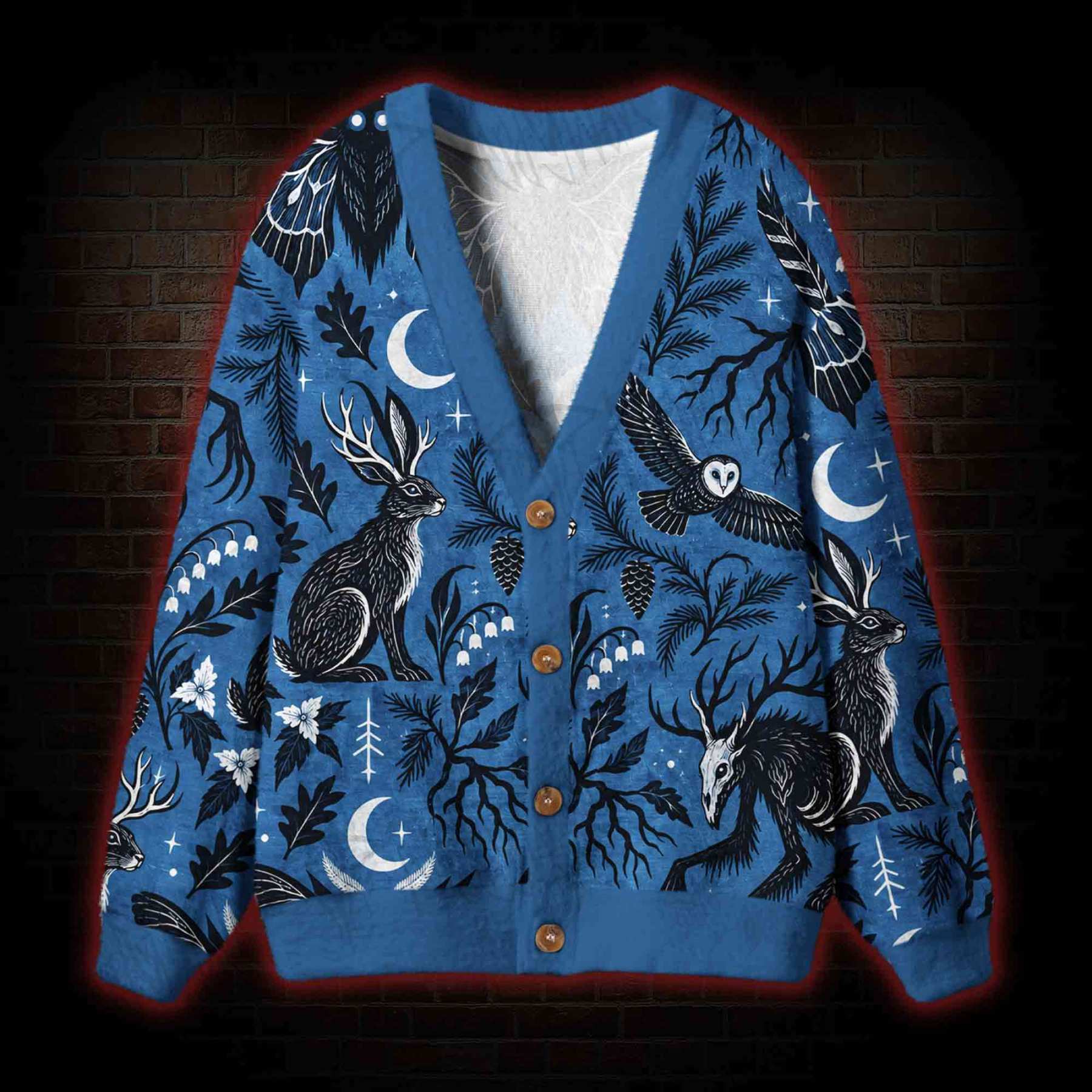 Cryptid's Midnight Cardigan Sweater