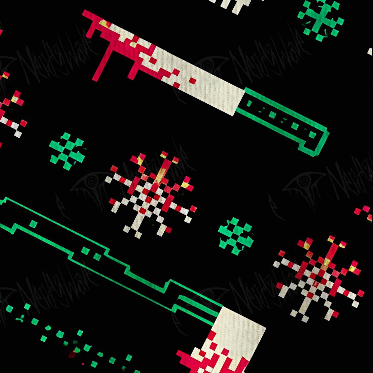 Slasher Pixelmas Ugly Sweatshirts