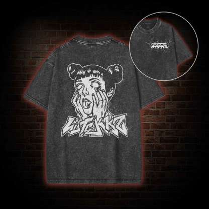 [Copy] Back Print Washed T-shirt