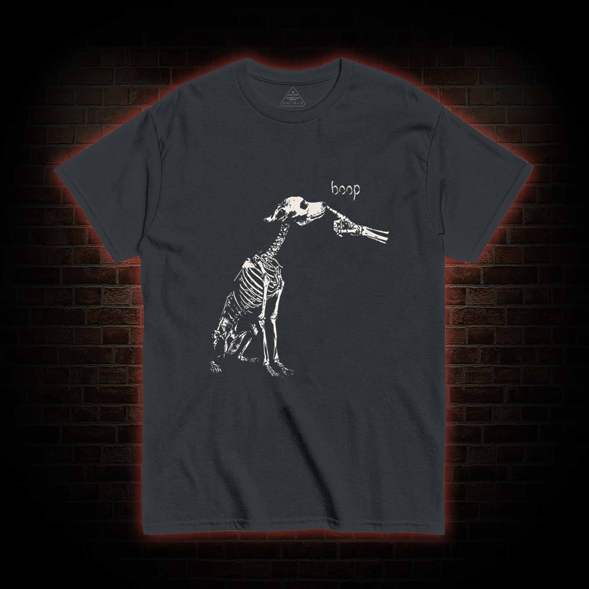 Boop Dog Skeleton Halloween T-shirt