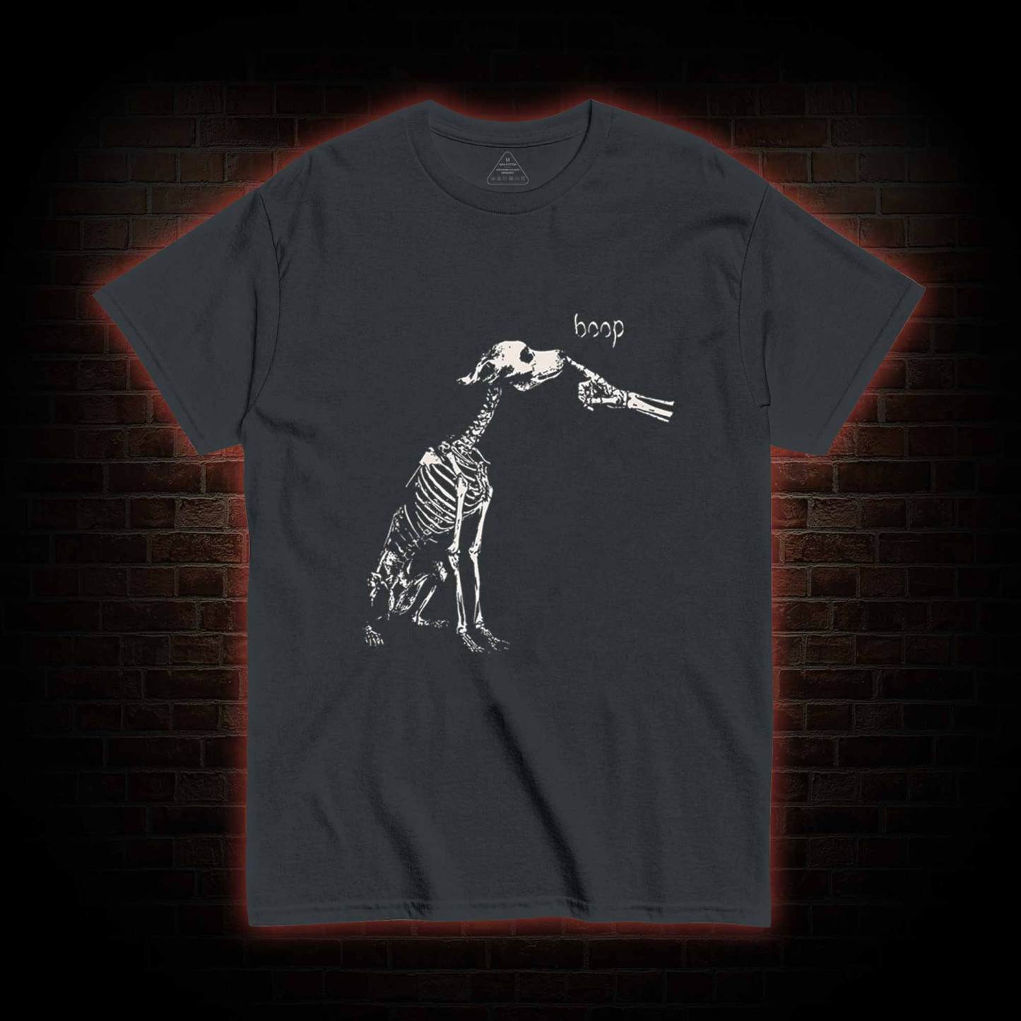 Boop Dog Skeleton Halloween T-shirt
