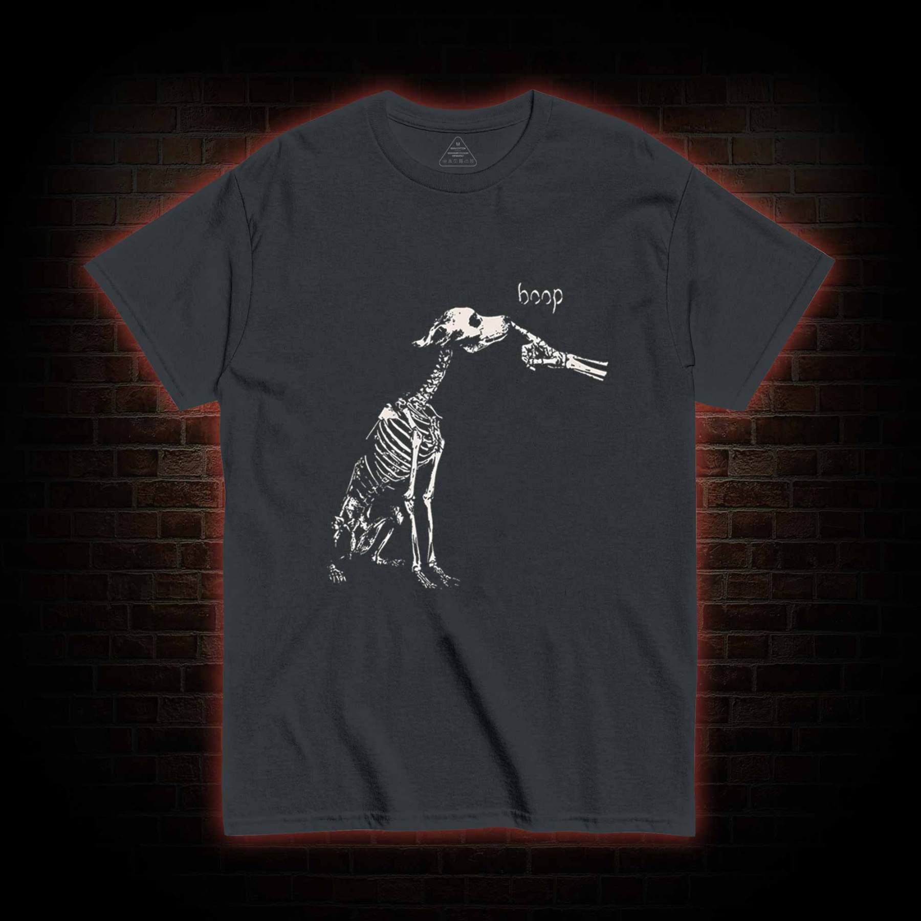 Boop Dog Skeleton Halloween T-shirt
