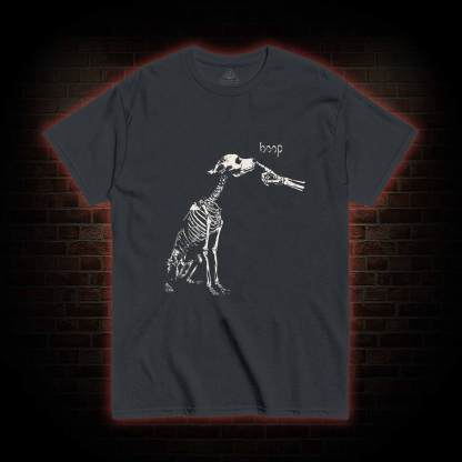 Boop Dog Skeleton Halloween T-shirt