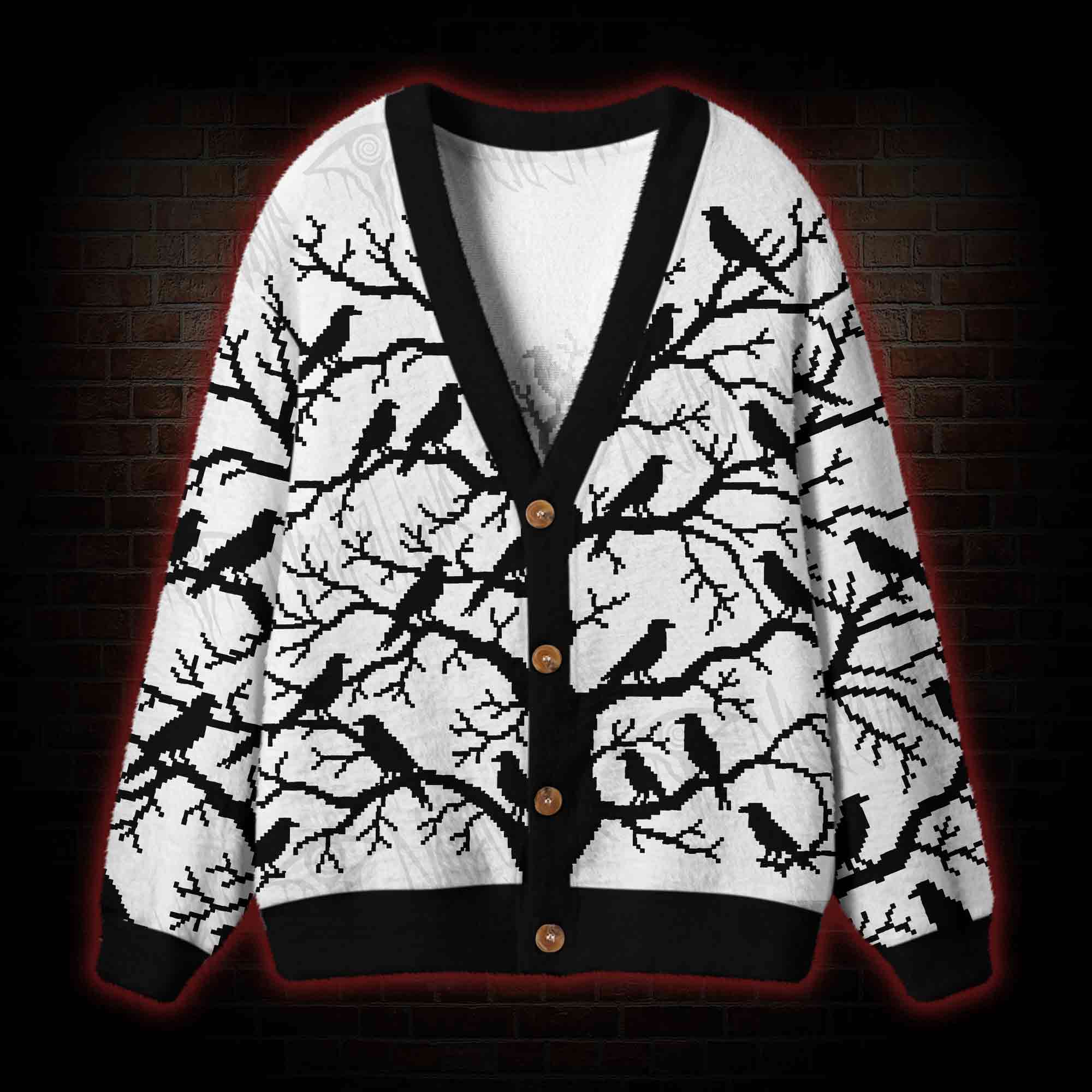 Crows of the Witchwood Cardigan Sweater