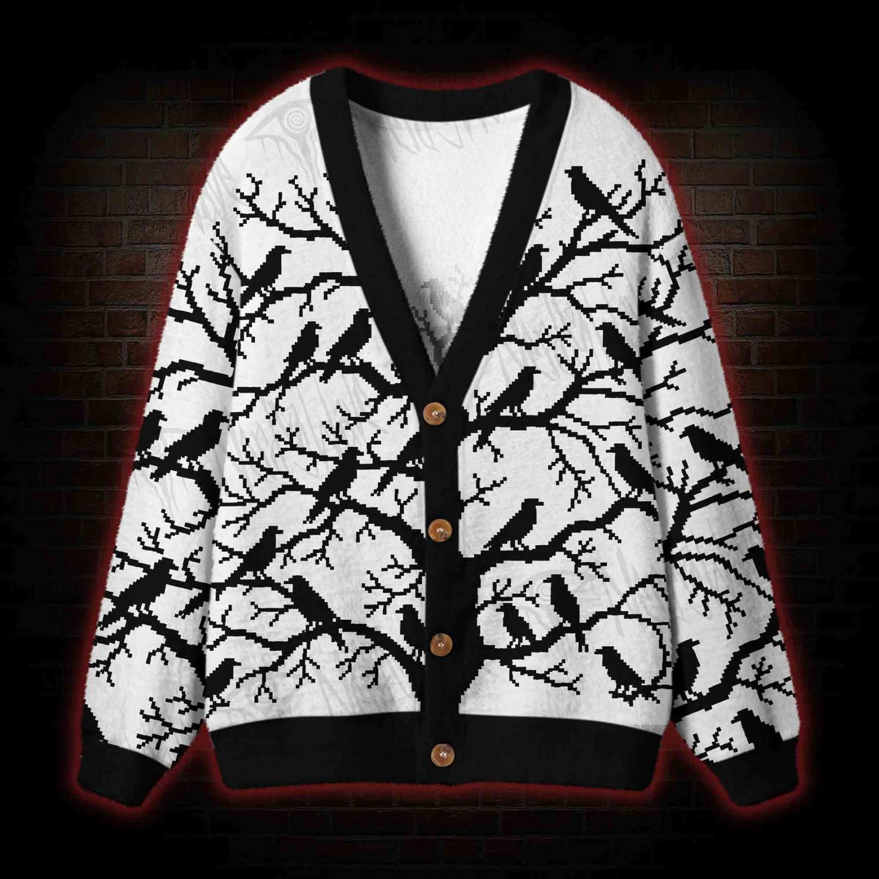 Crows of the Witchwood Cardigan Sweater