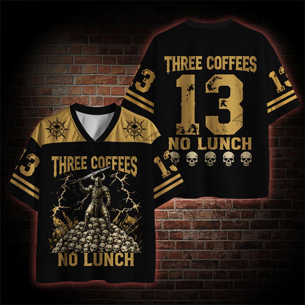 Three Coffees No Lunch Mesh Jersey