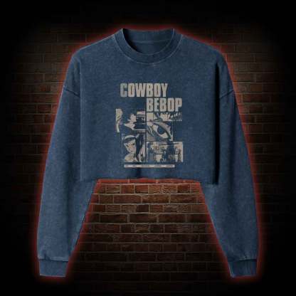 Whatever Happens Happens Washed Cropped Sweatshirts