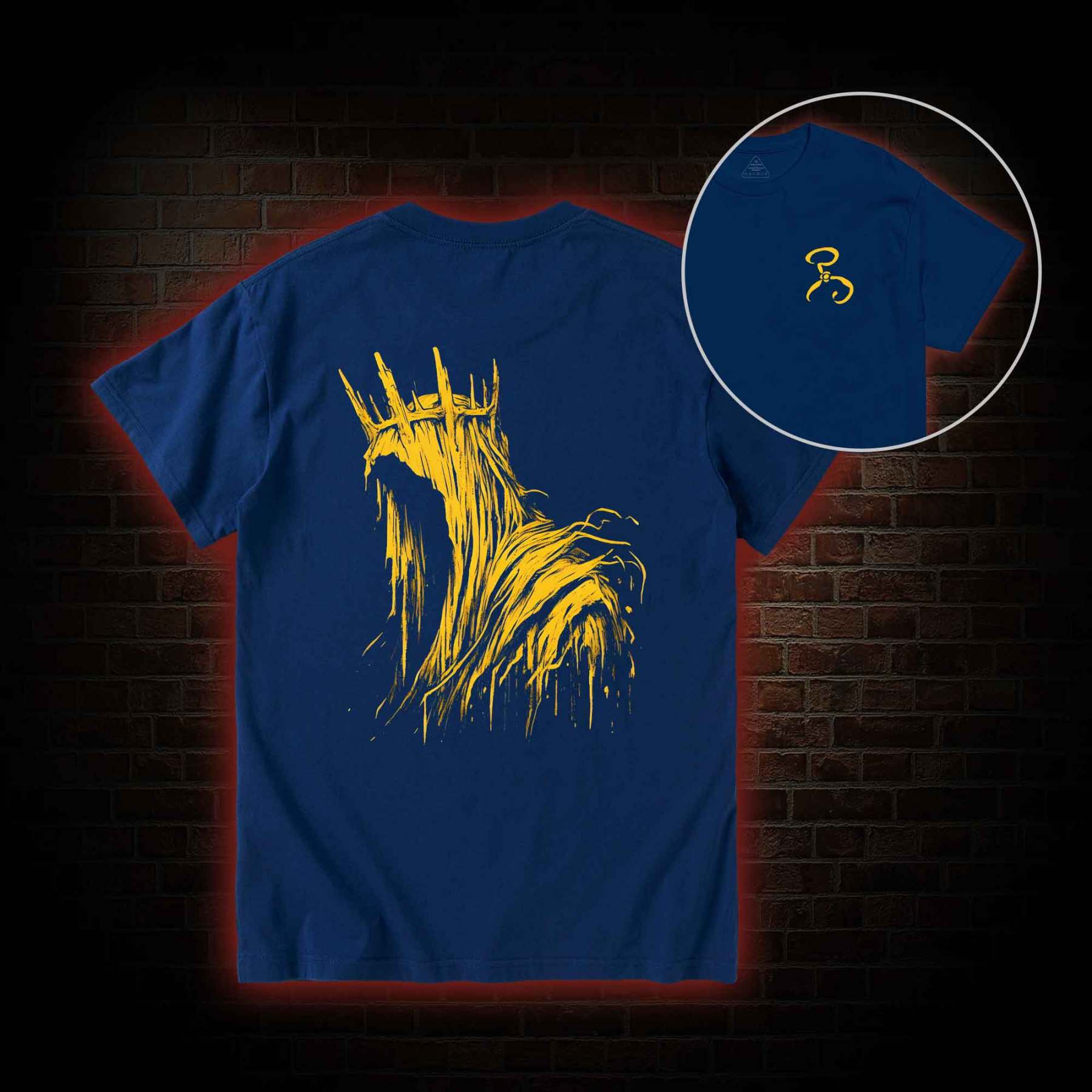 The King in Yellow Cthulhu Back Print T-Shirt