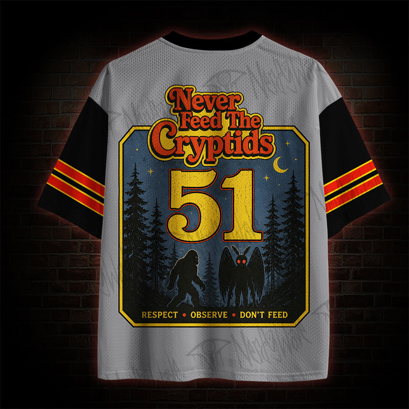 Never Feed Cryptids Retro Mesh Jersey
