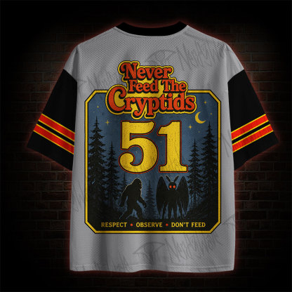 Never Feed Cryptids Retro Mesh Jersey