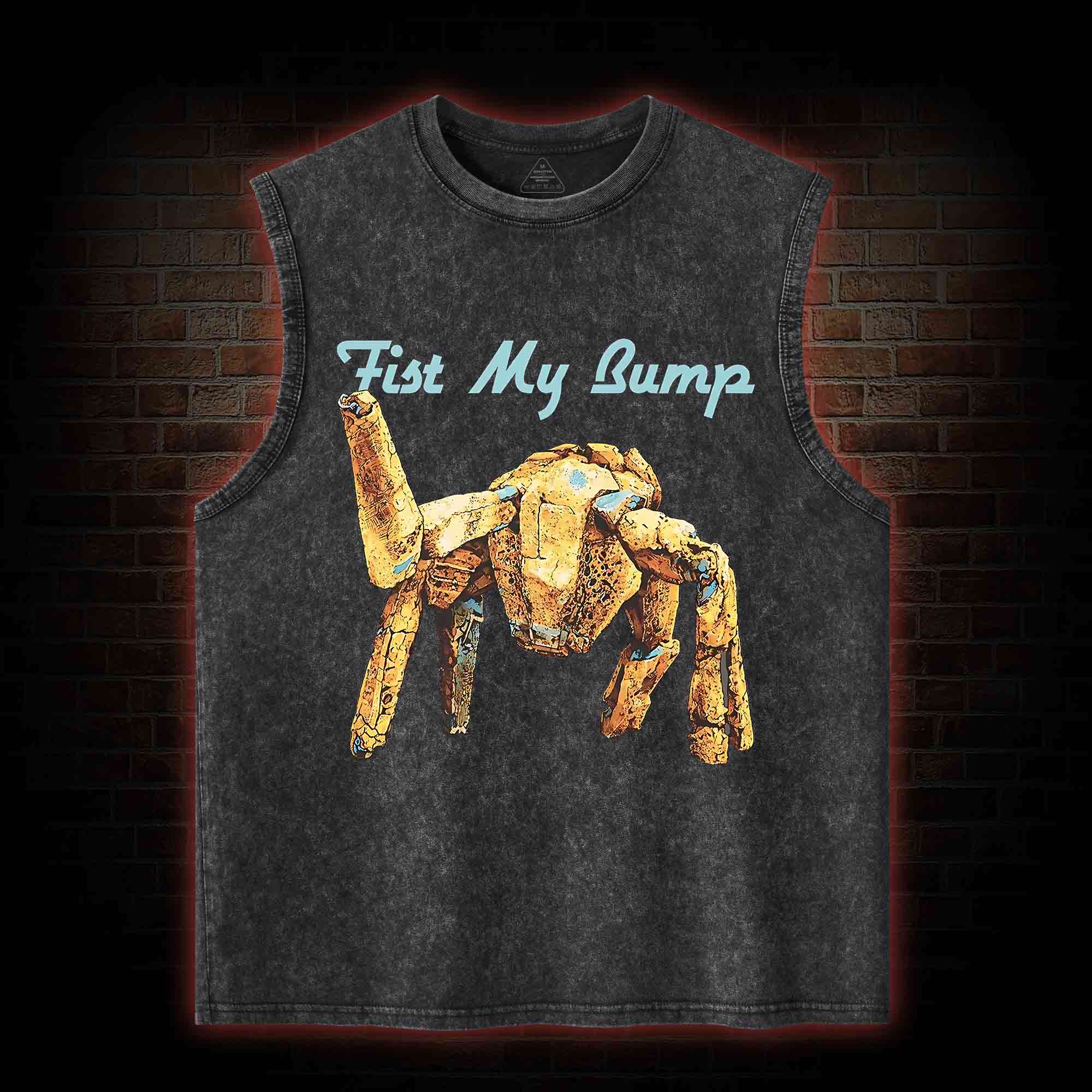 Fist My Bump Washed Tank Top