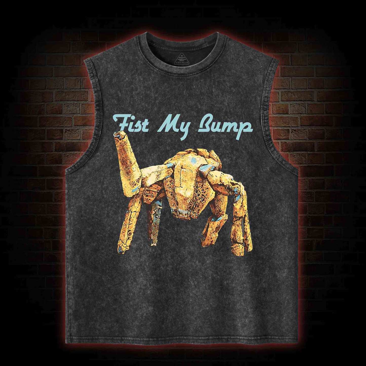 Fist My Bump Washed Tank Top