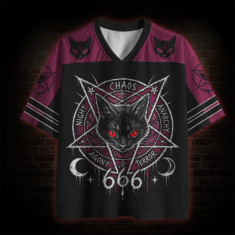 Occult Black Cat Mesh Jersey