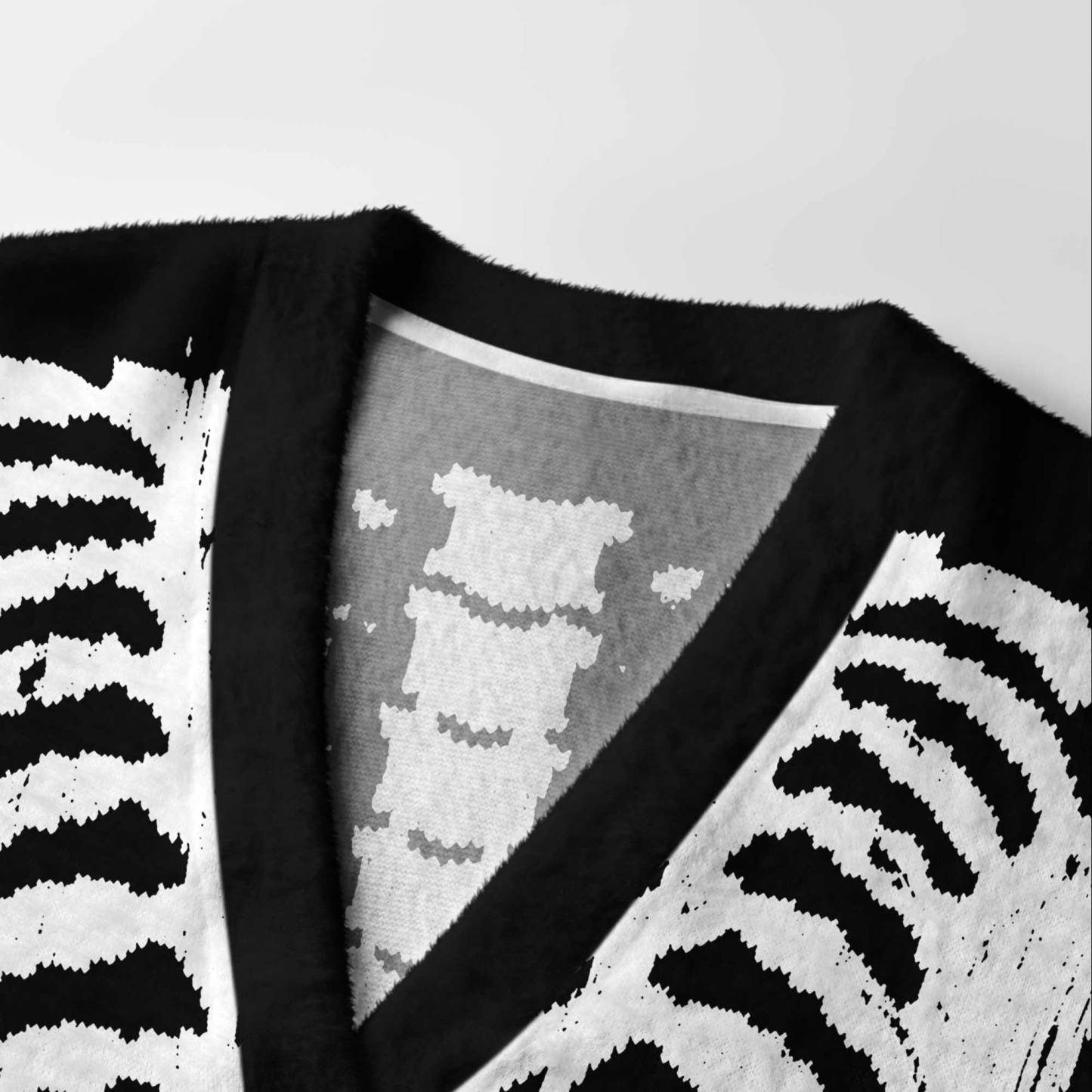 Exoskeleton Cardigan Sweater