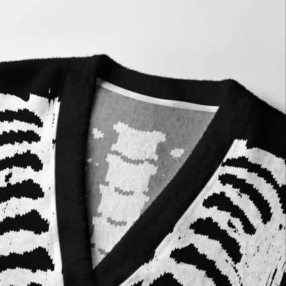 Exoskeleton Cardigan Sweater
