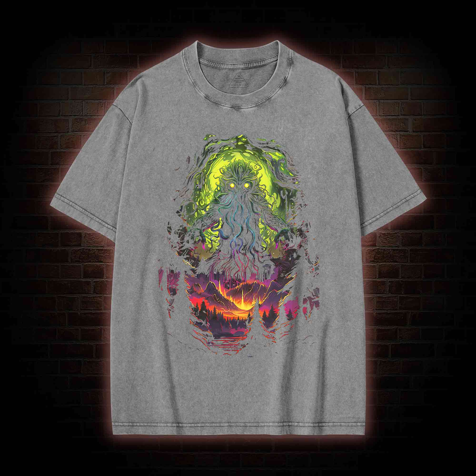 Cthulhu Terror Washed T-Shirt