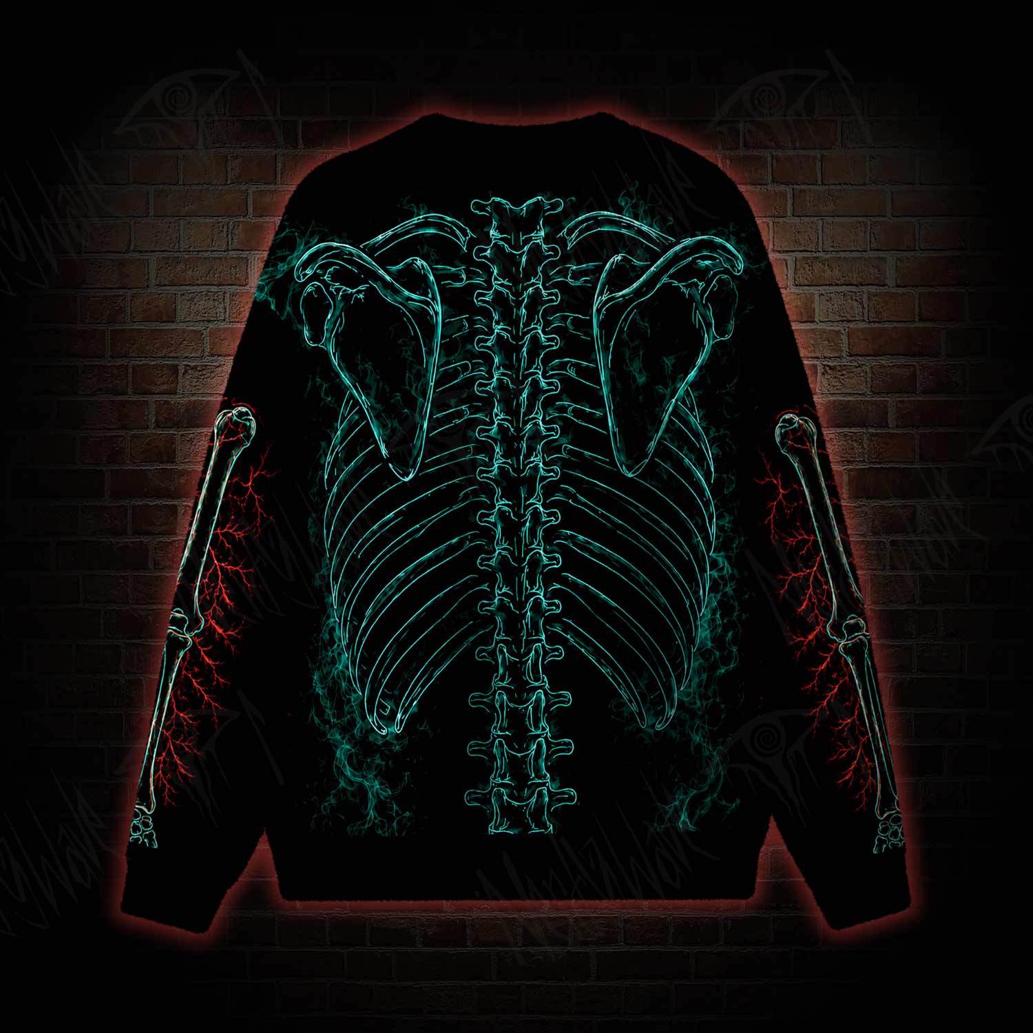 Electric Heart Anatomy Ugly Sweatshirts