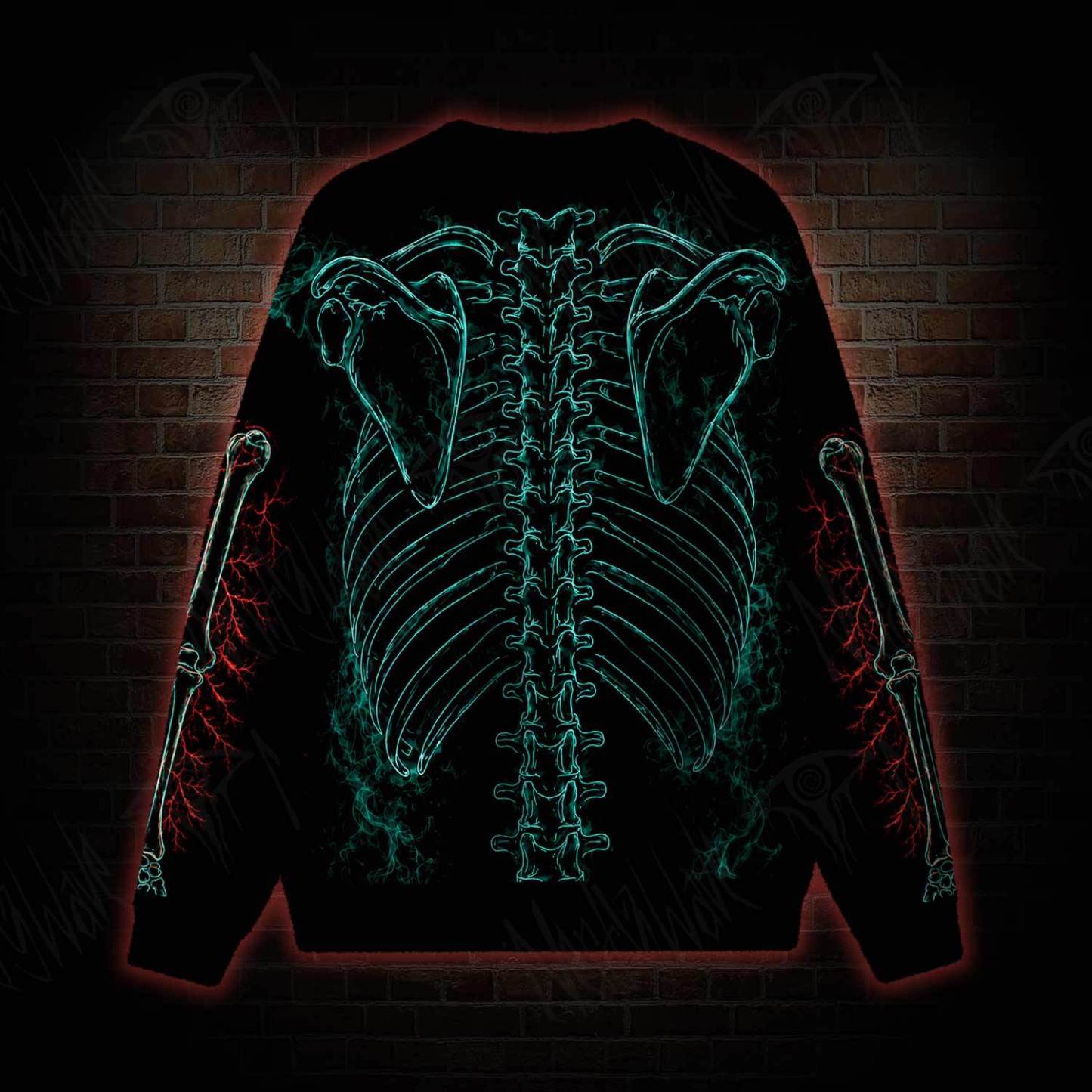 Electric Heart Anatomy Ugly Sweatshirts