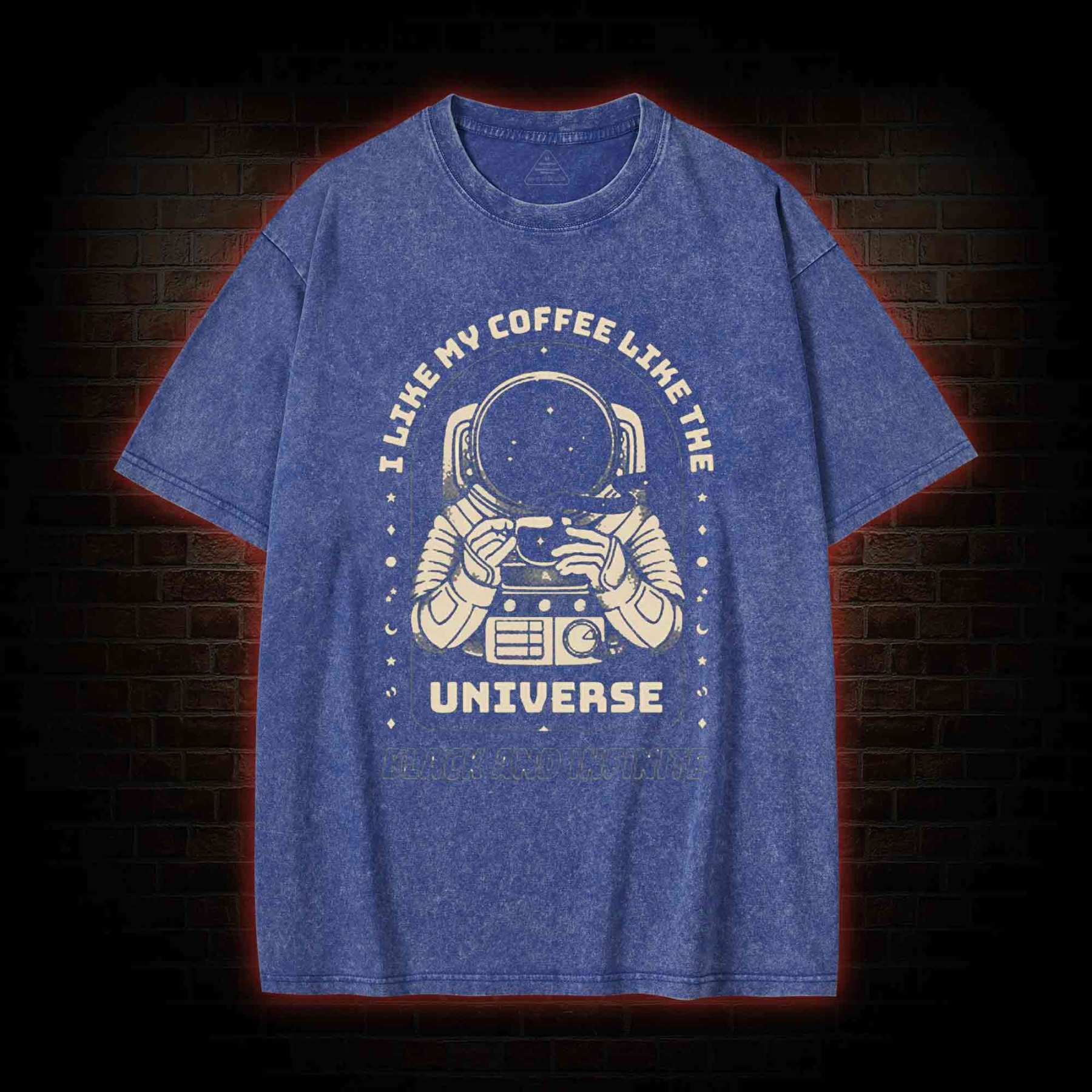 I Like My Coffee Like The Universe Washed T-shirt