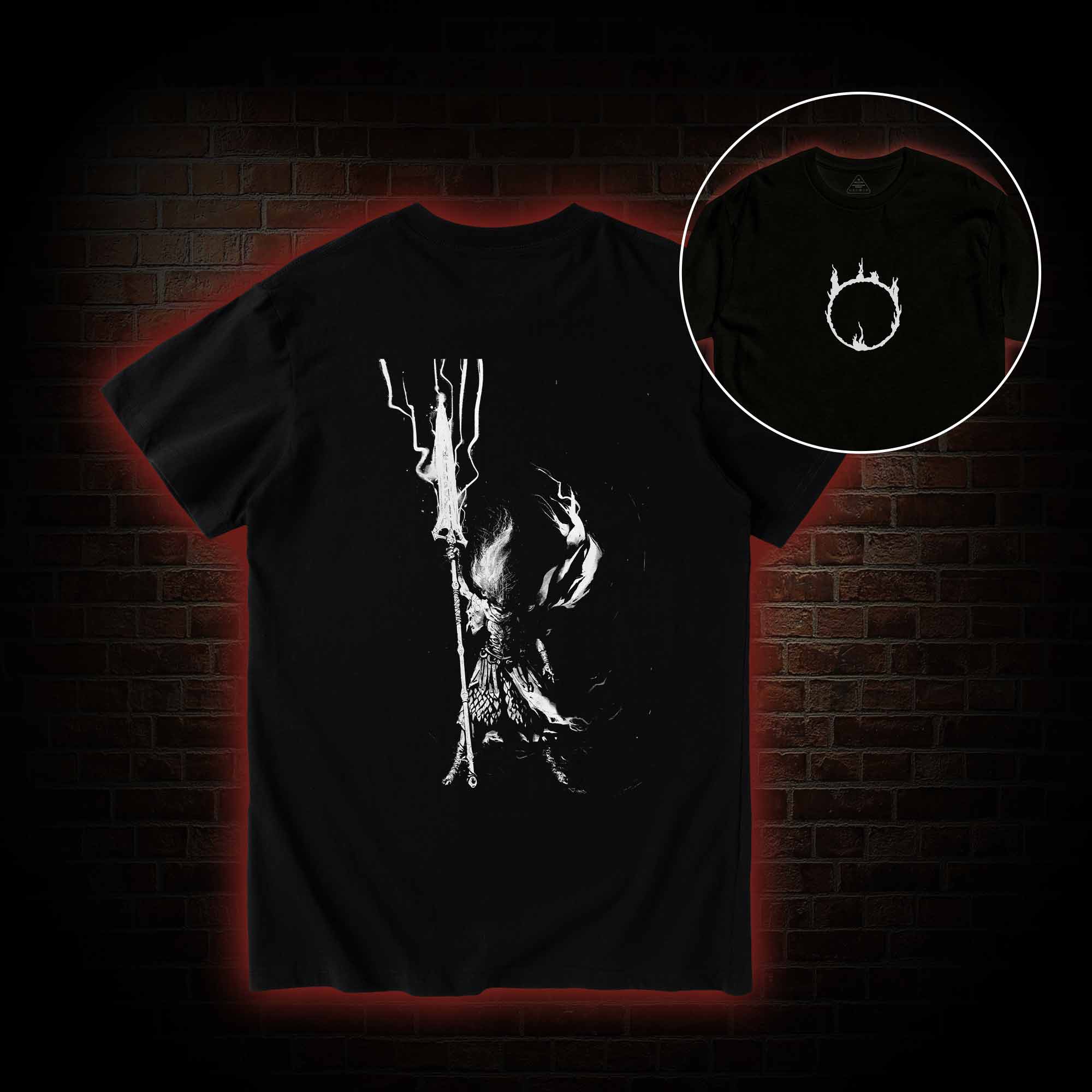 King of the Storm Back Print T-Shirt