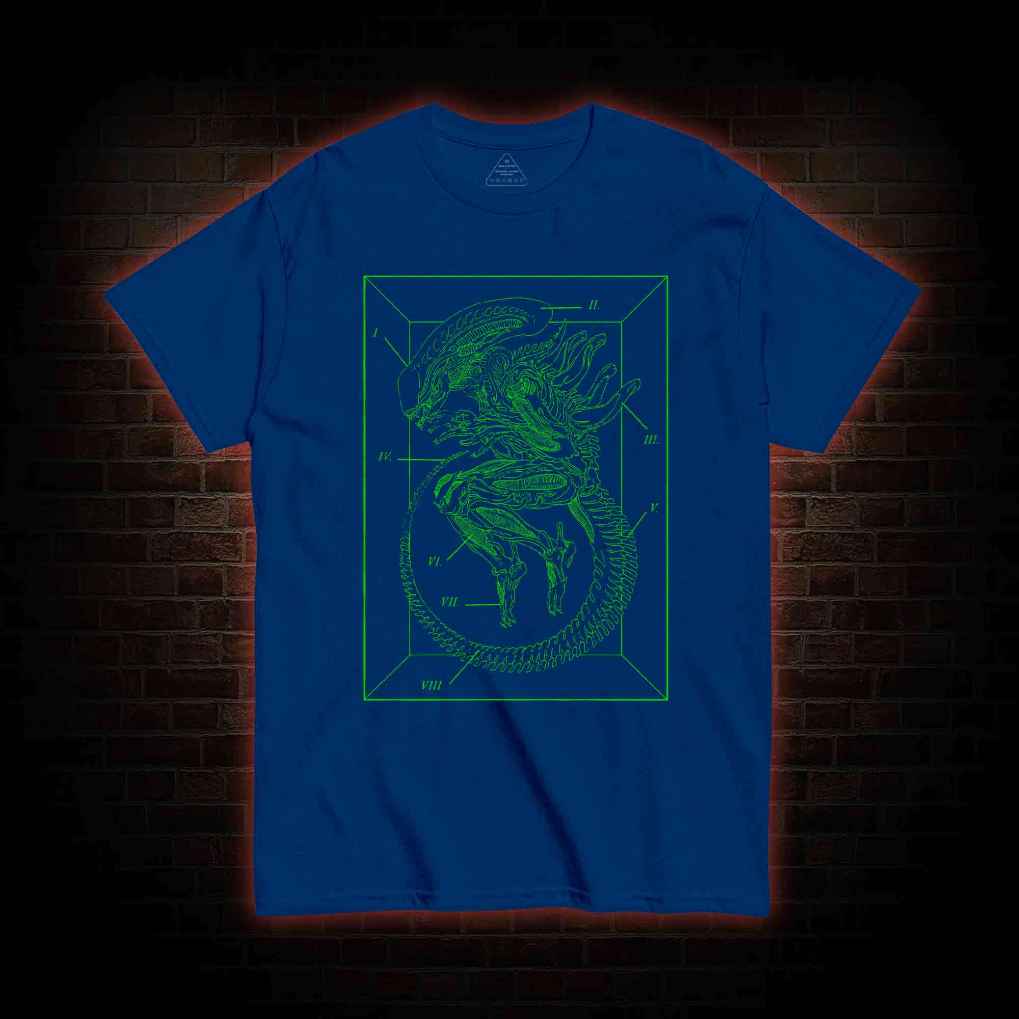 Xenomorph Alien Inspired Sci-fi Black T-shirt