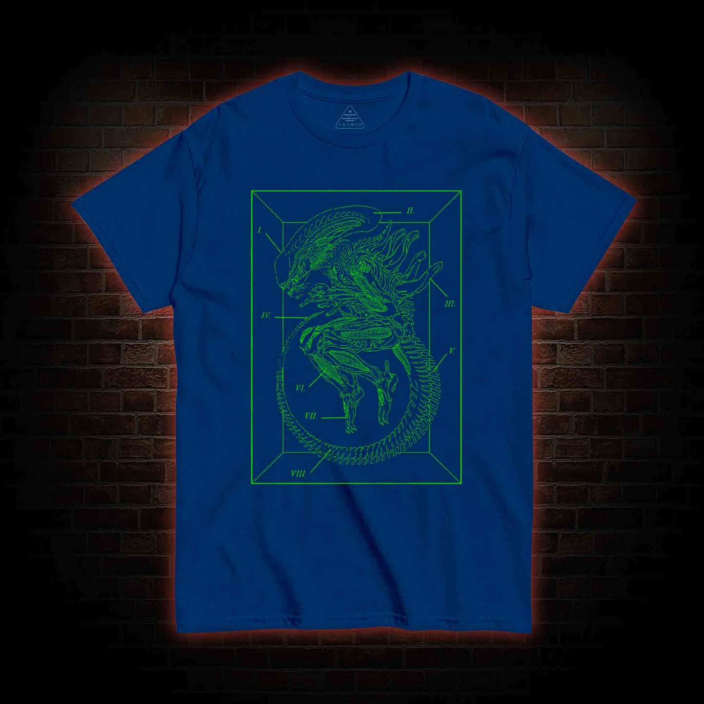 Xenomorph Alien Inspired Sci-fi Black T-shirt