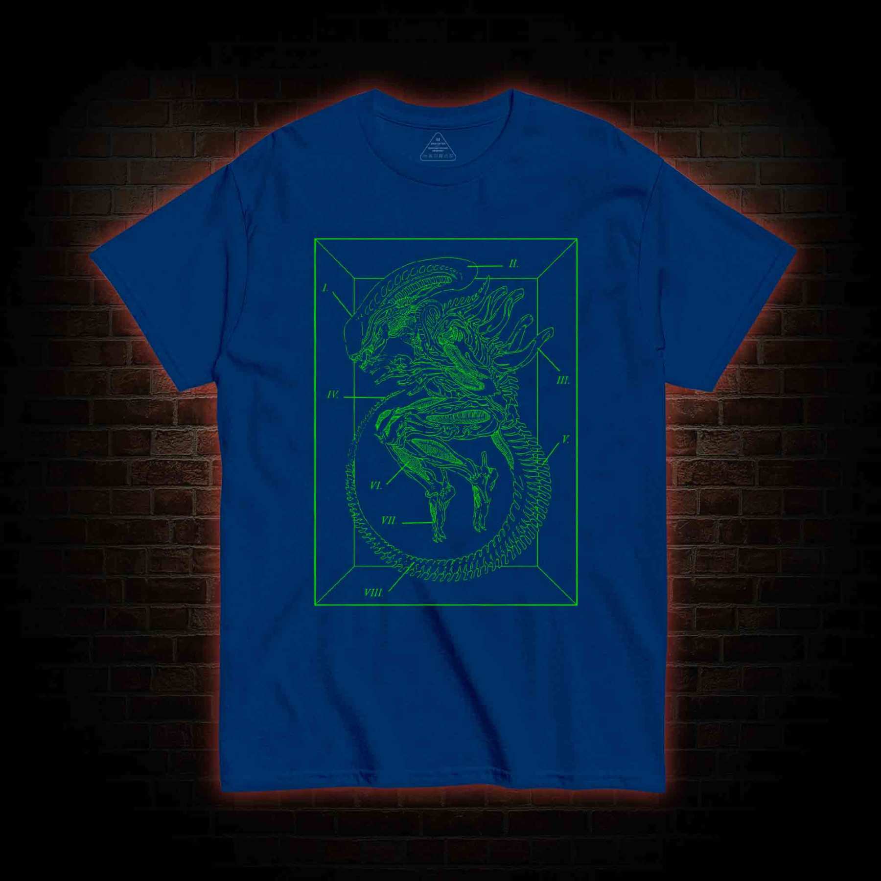 Xenomorph Alien Inspired Sci-fi Black T-shirt