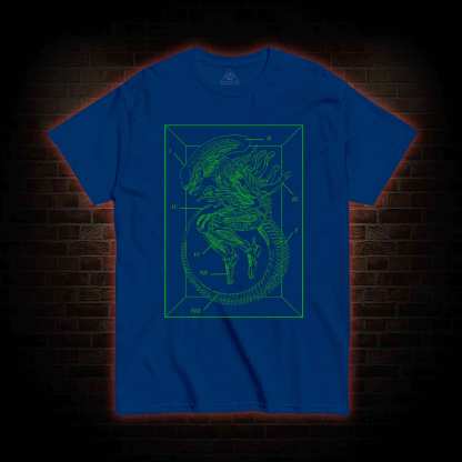 Xenomorph Alien Inspired Sci-fi Black T-shirt