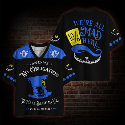 We're All Mad Here Mesh Jersey