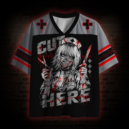 Cut Here Mesh Jersey