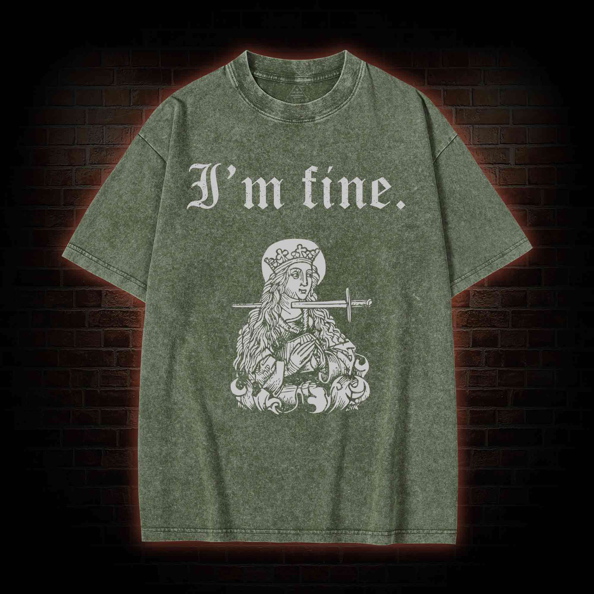 I'm Fine Washed T-shirt