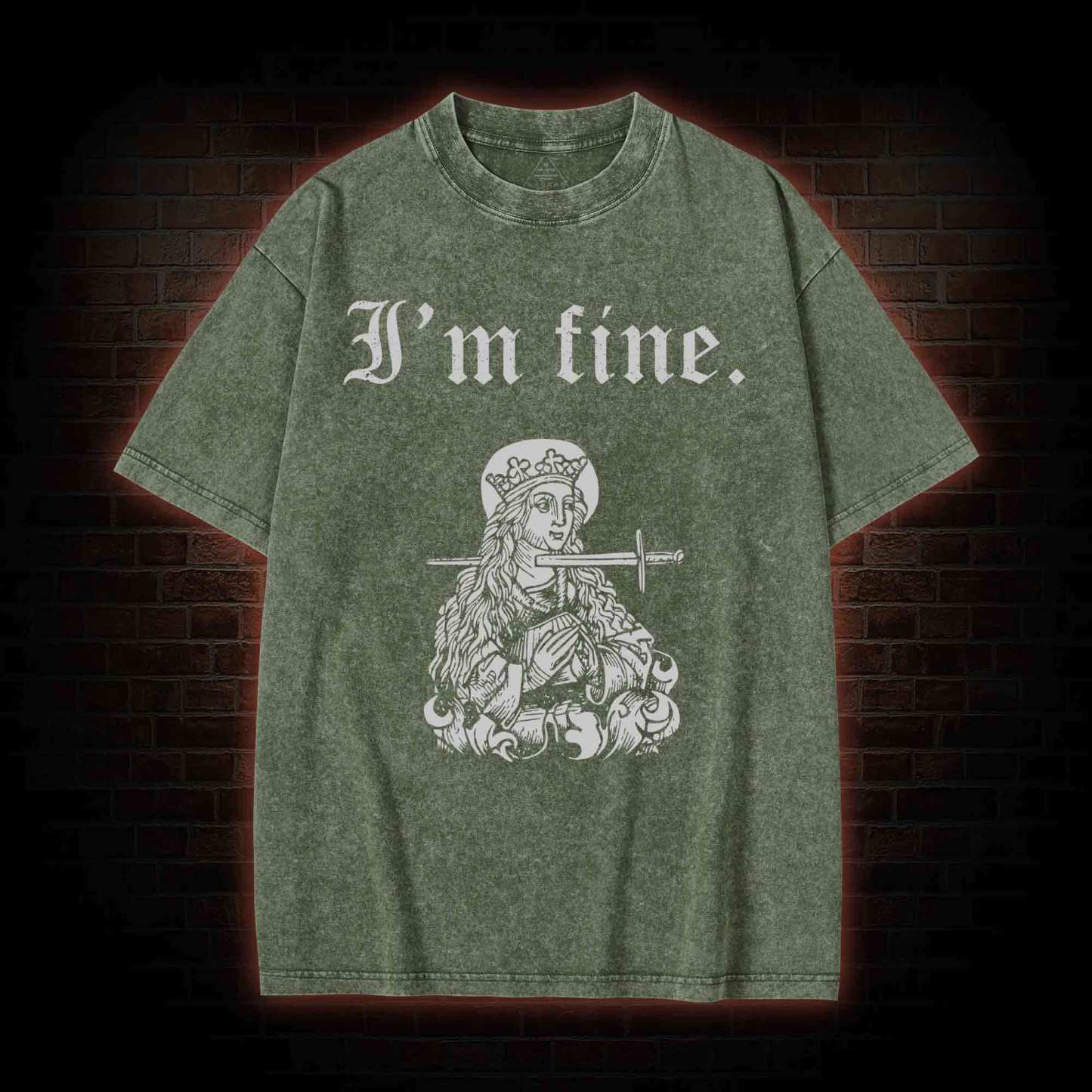 I'm Fine Washed T-shirt