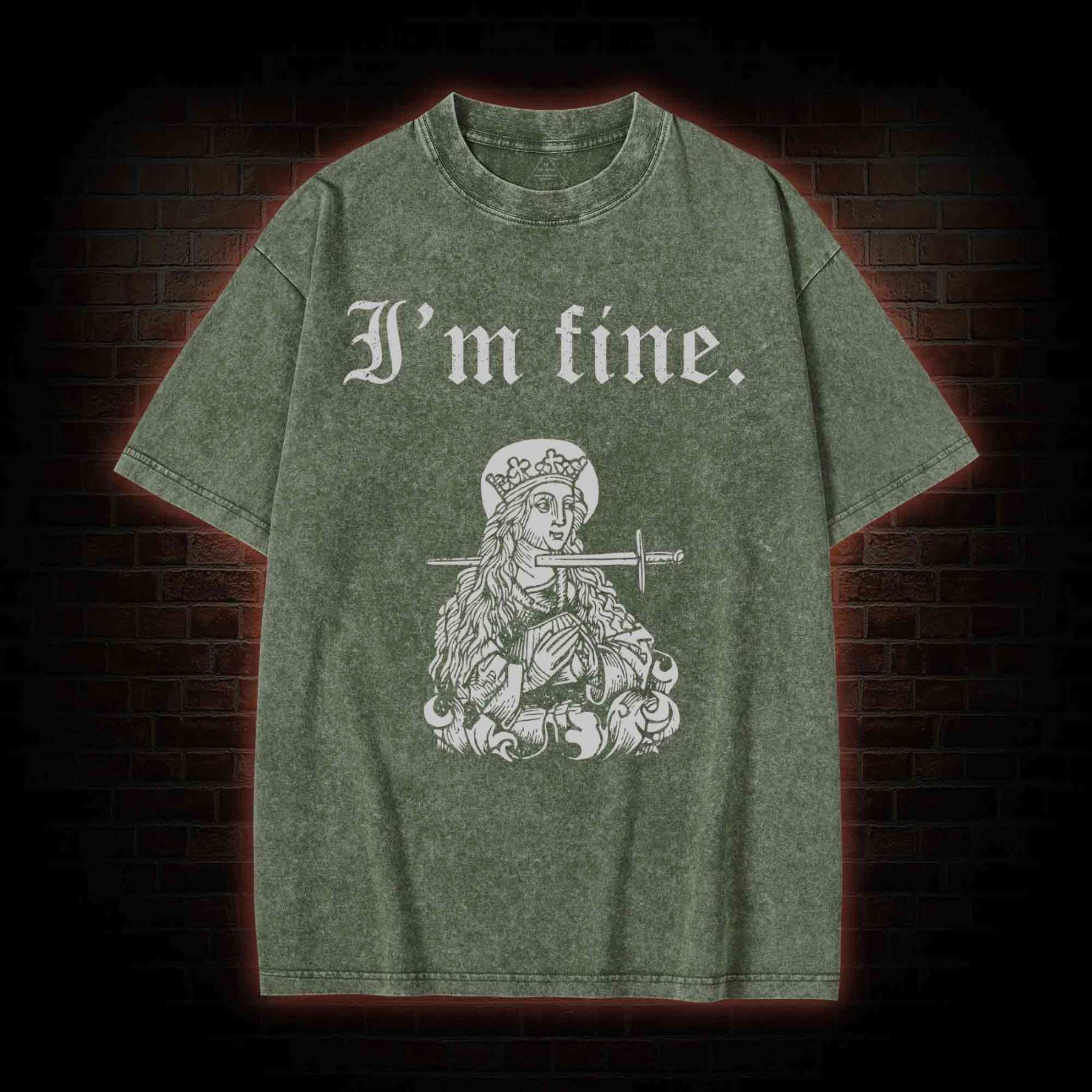 I'm Fine Washed T-shirt