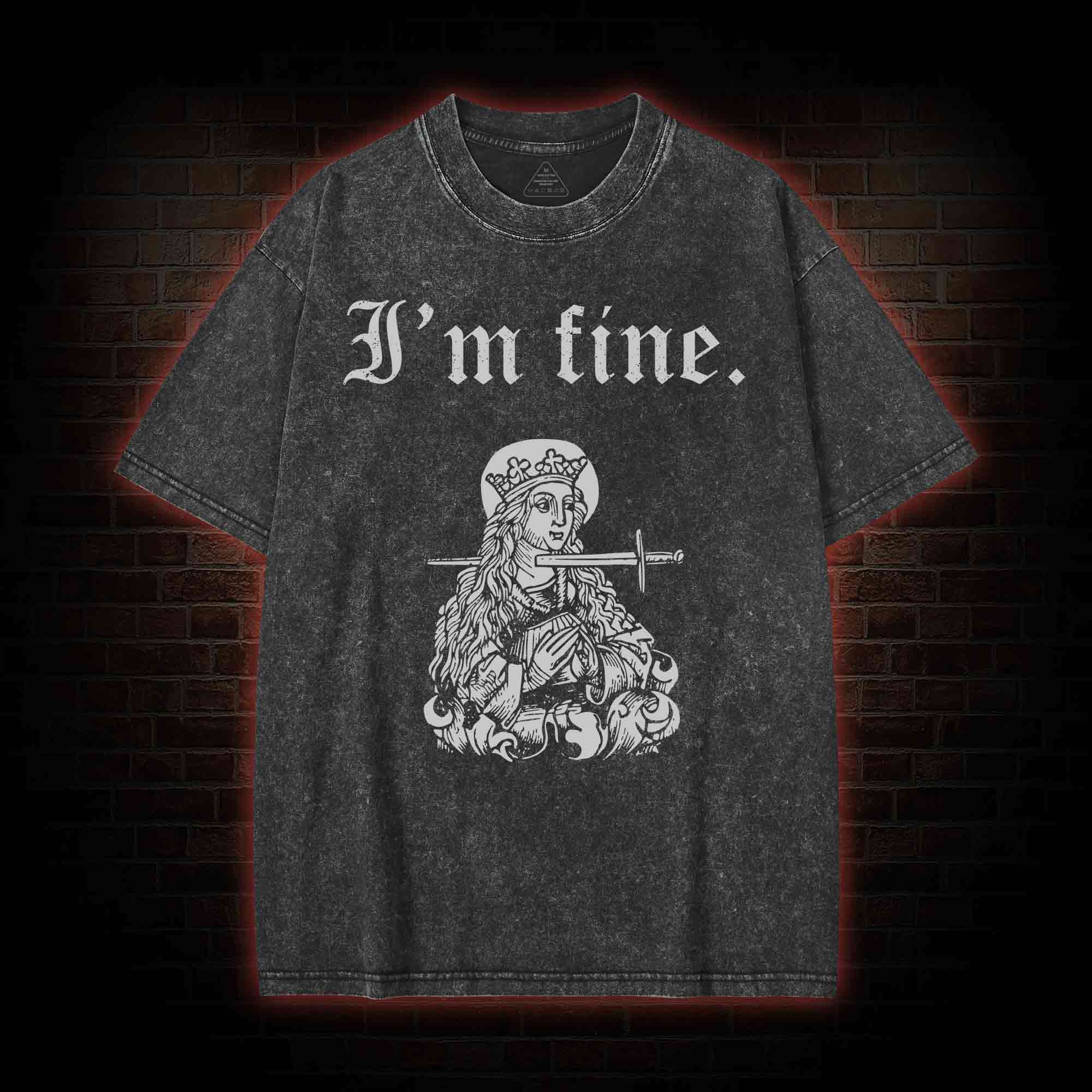 I'm Fine Washed T-shirt