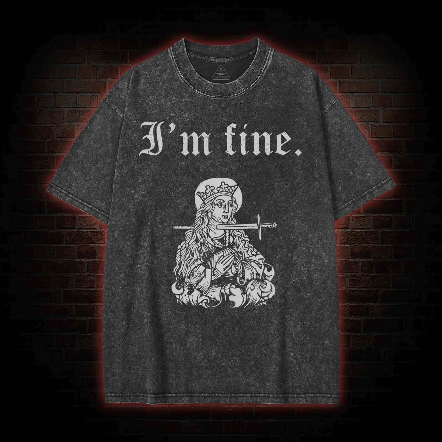 I'm Fine Washed T-shirt