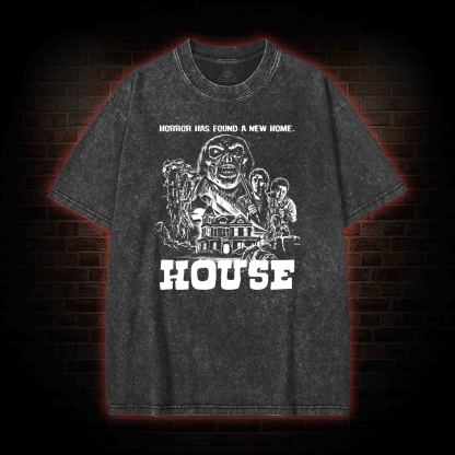 Horror Has Found A New Home  Washed T-shirt