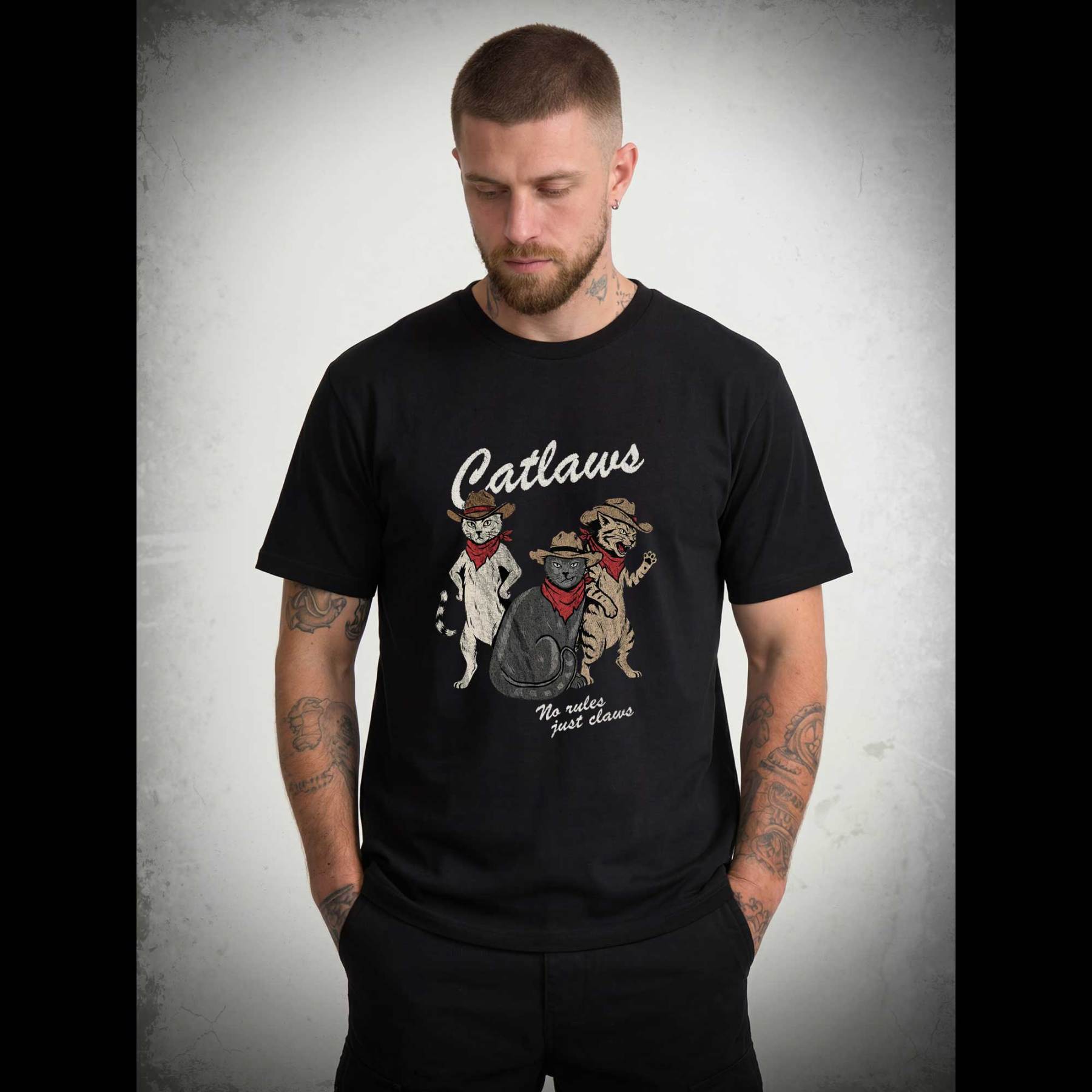 Vintage Cowboy Cat T-shirt