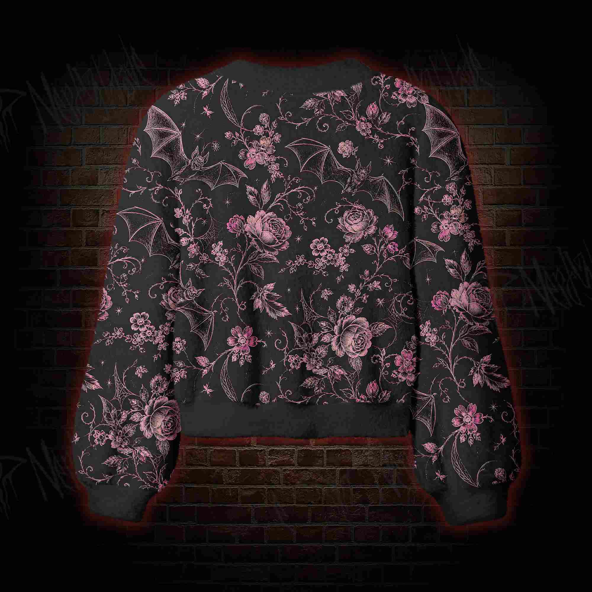 Bat Blossom Women's Cardigan Sweater
