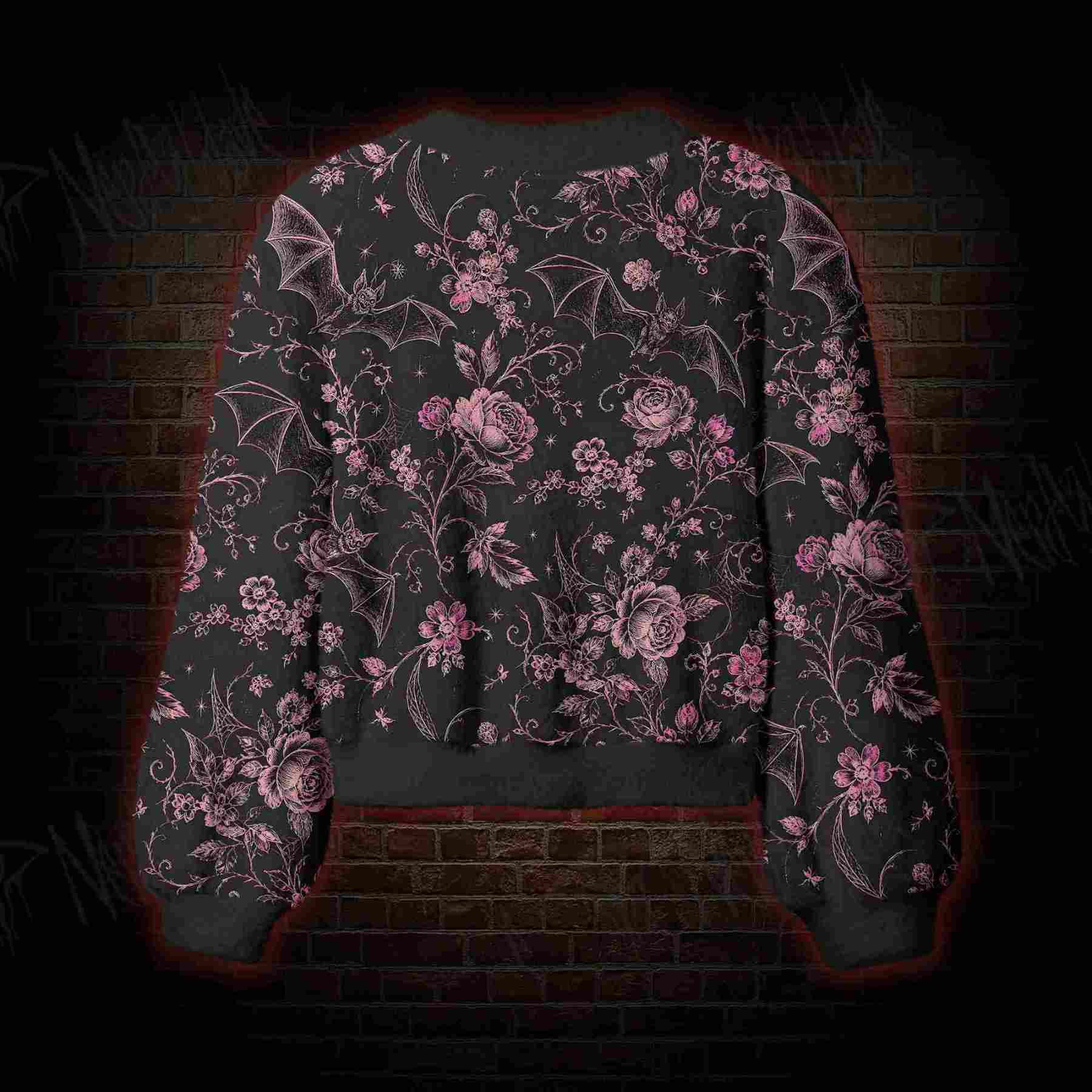 Bat Blossom Women's Cardigan Sweater