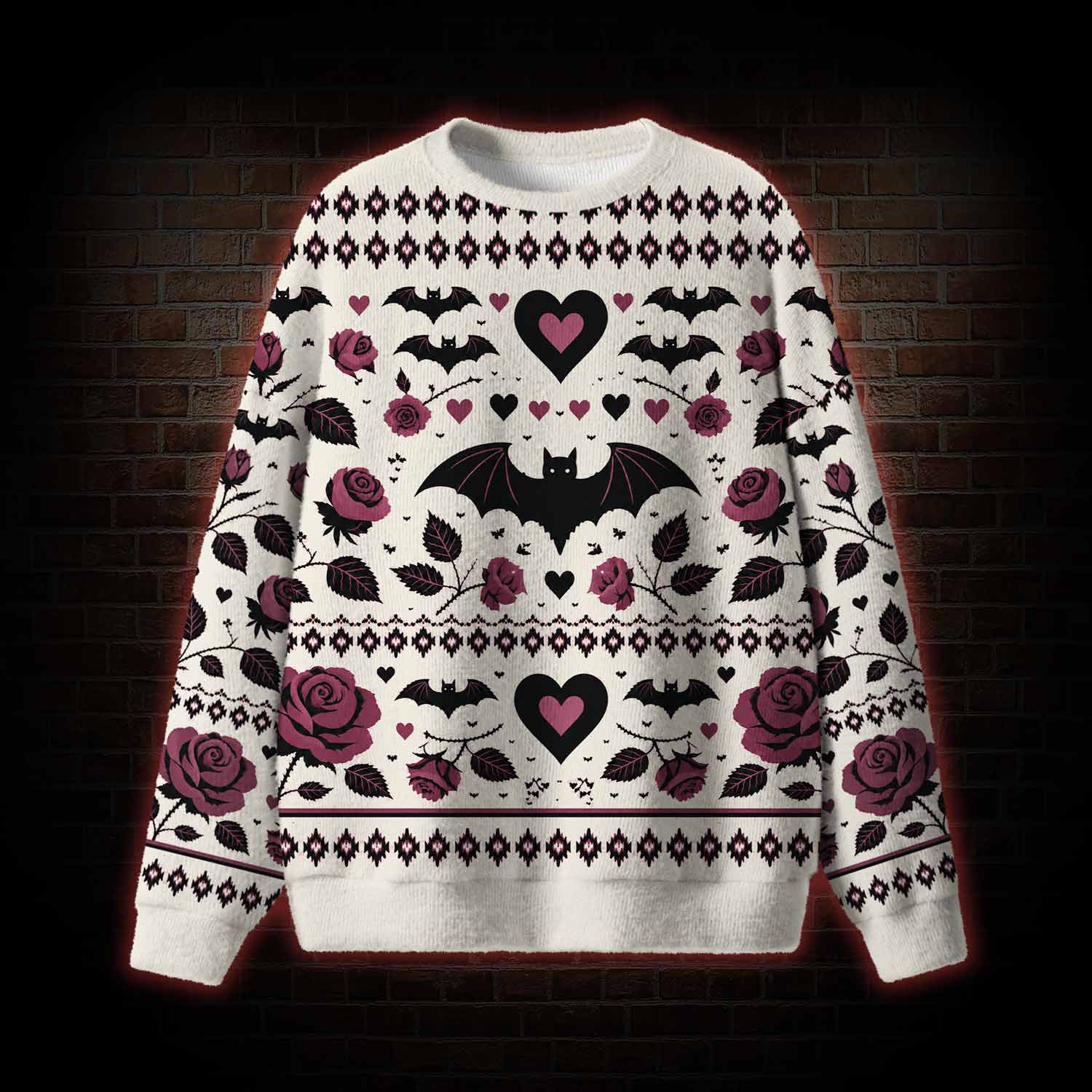 Bats Hearts Ugly Sweatshirts