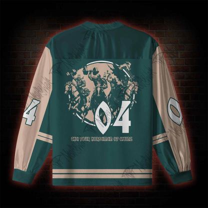 Conquer Weights Not Worlds V-Neck Long Sleeve Jersey