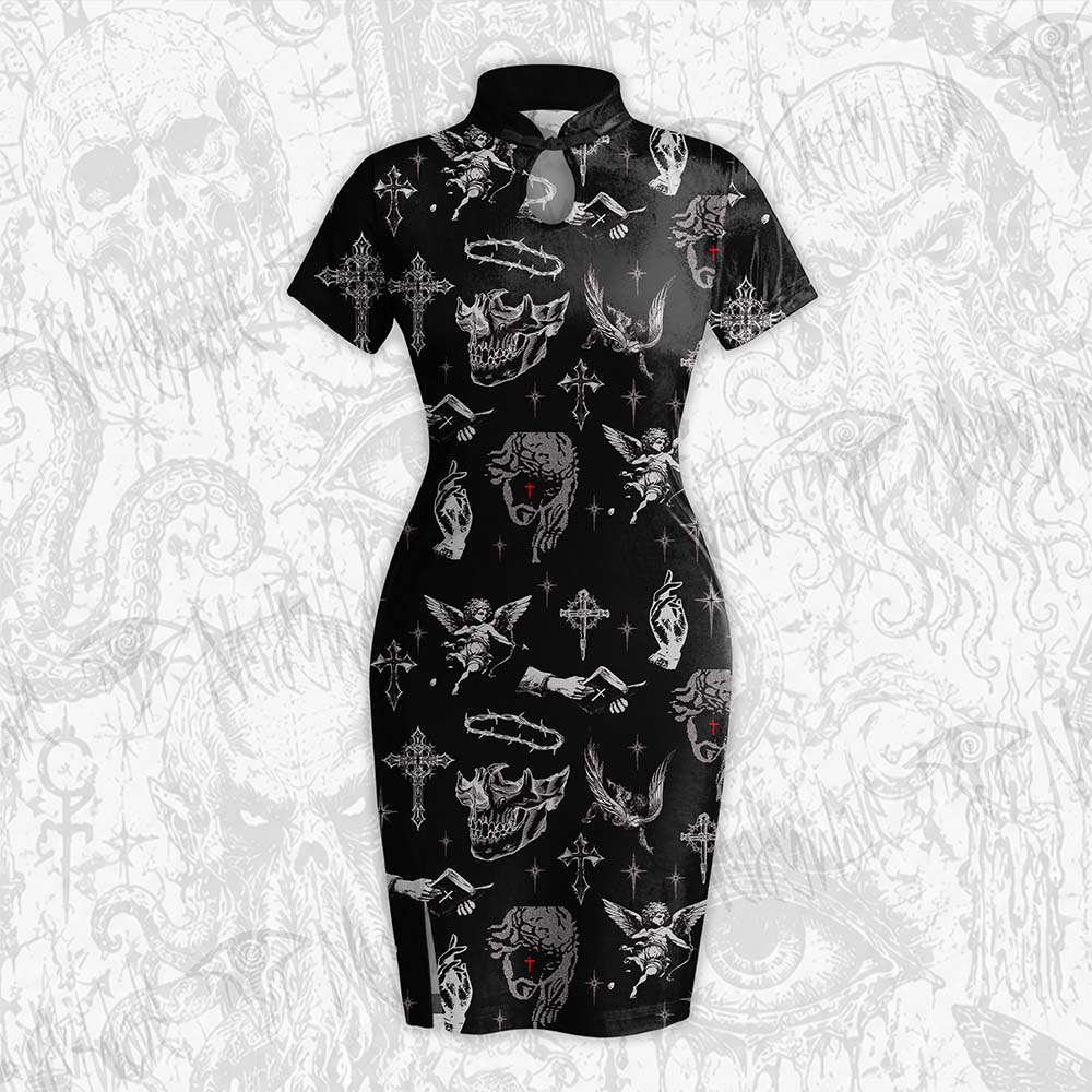 Sacred & Scars Velvet Mini Dress