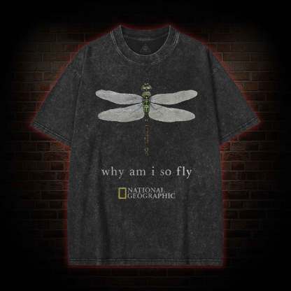 Why am I So Fly Washed T-shirt