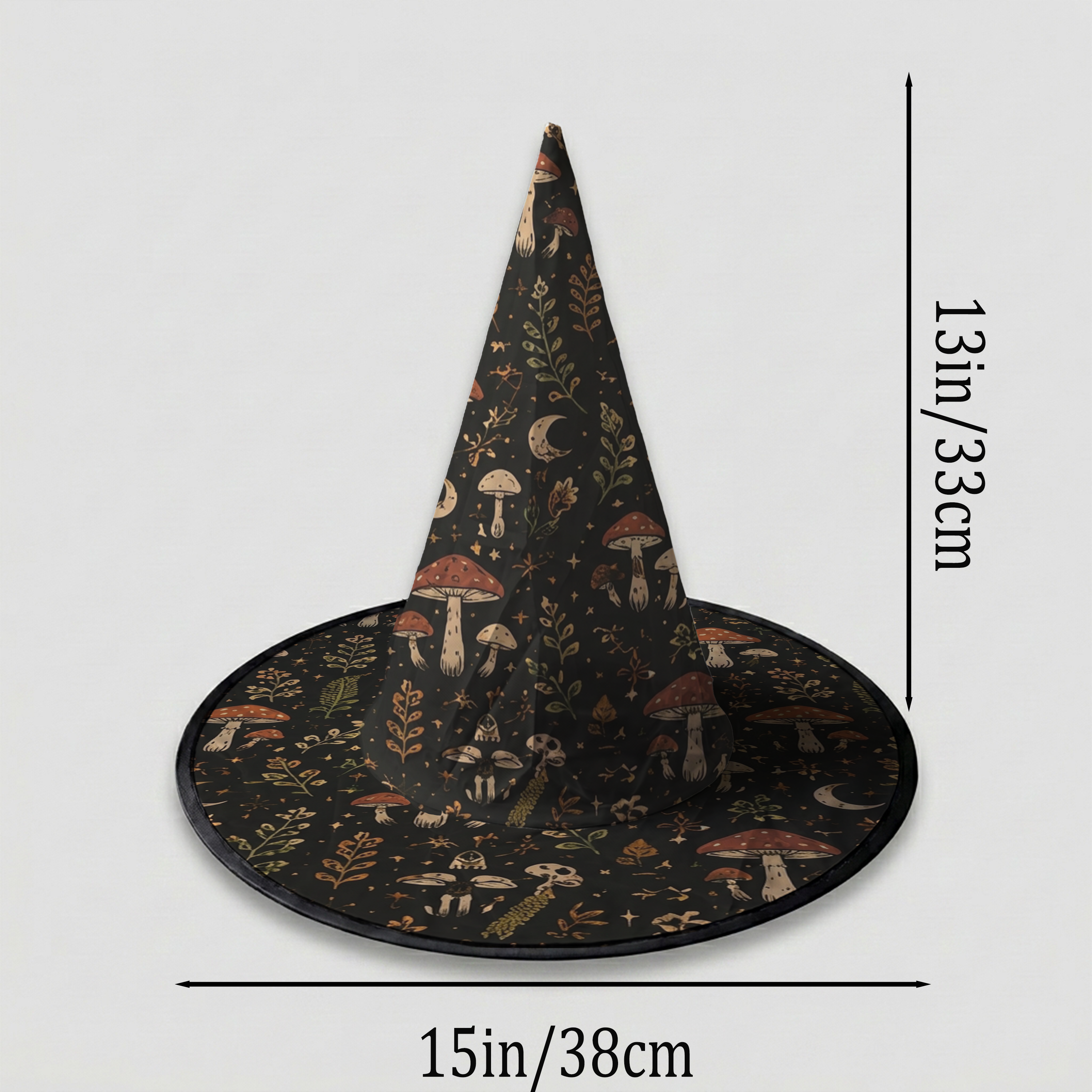 Mushroom Halloween Witch Hat