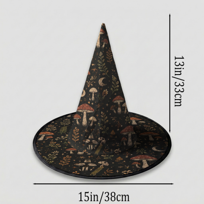 Mushroom Halloween Witch Hat