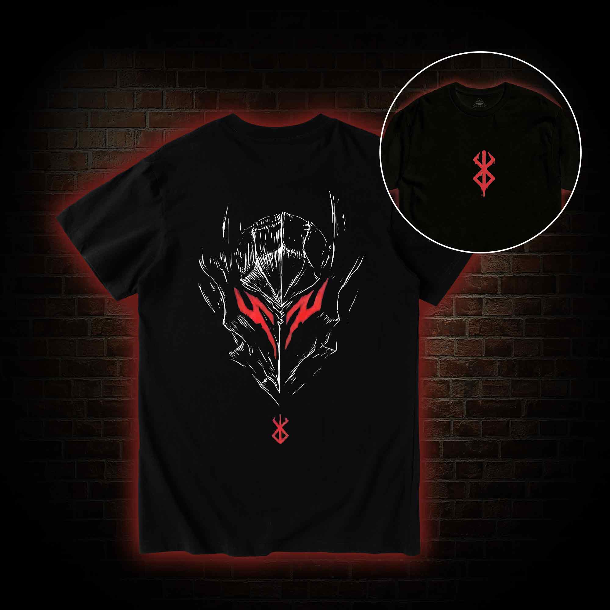 Berserker Mask Back Print T-Shirt