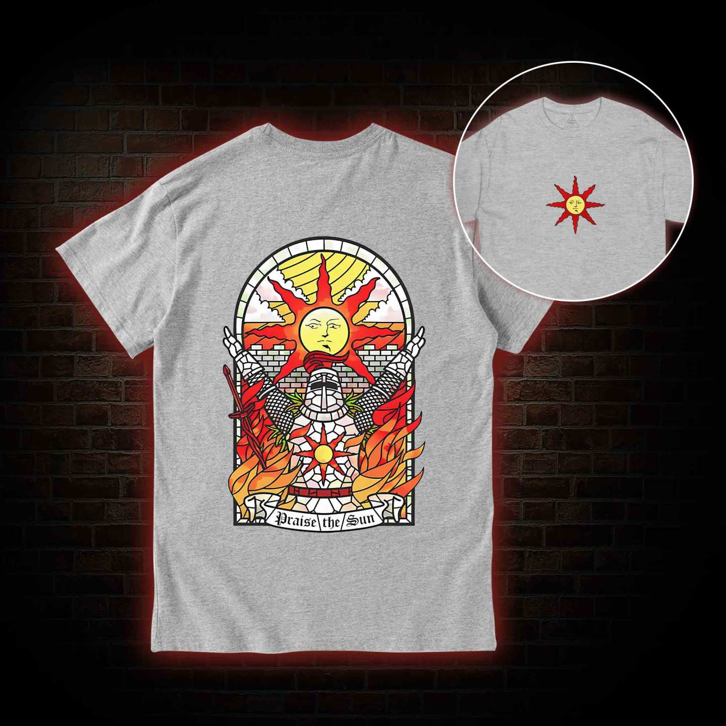 Praise the Sun Back Print T-Shirt