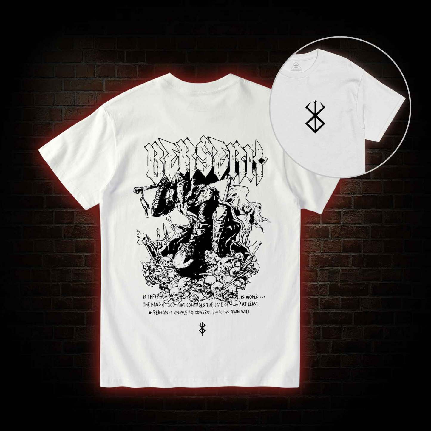 3877 Back Print T-Shirt